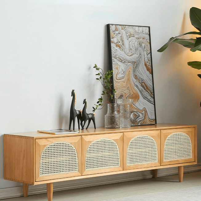 Ake Solid Wood TV Cabinet
