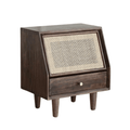 Aronne Rattan Drawer Nightstand