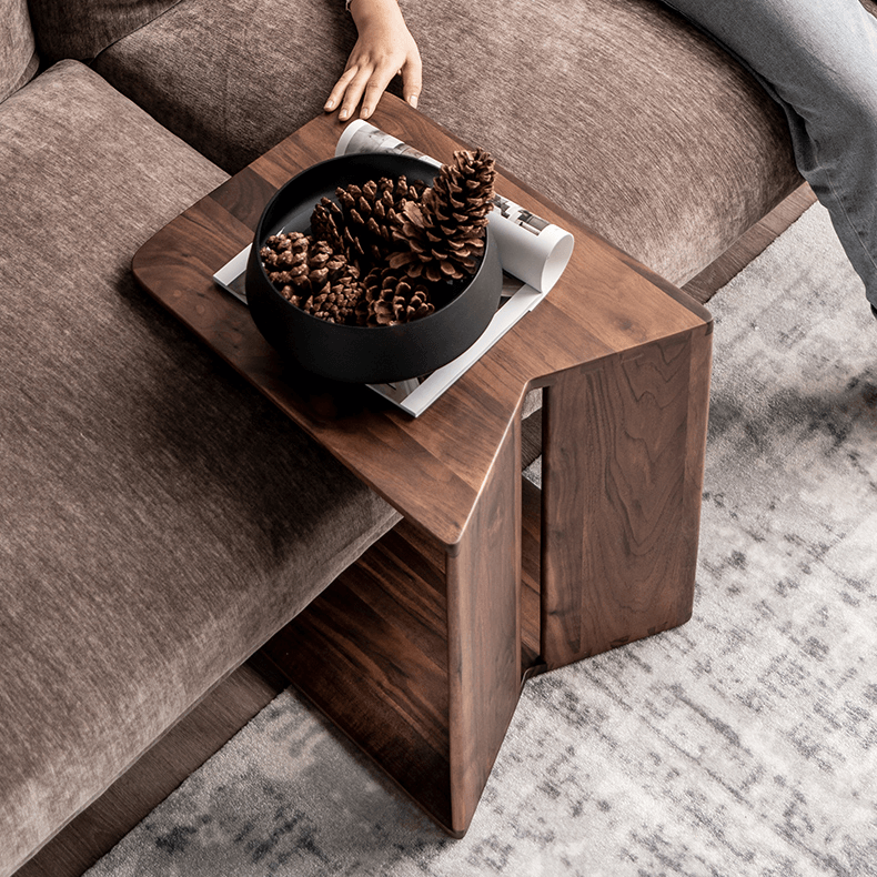 Ash Wood End Table Set
