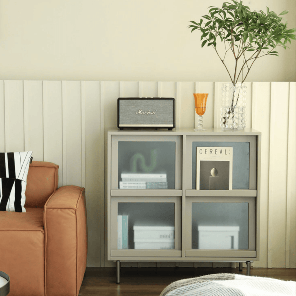 Attila Bookcase with Tilt Up Door
