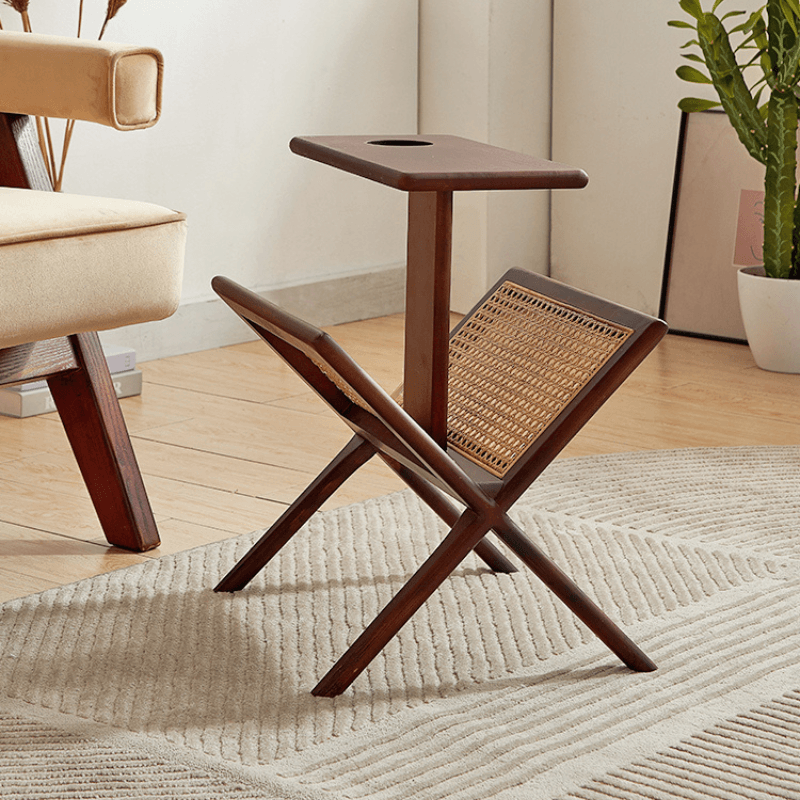 Ava End Table With Mini Bookcase