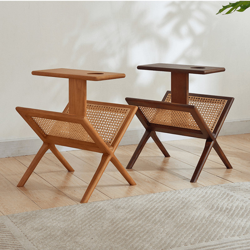 Ava End Table With Mini Bookcase