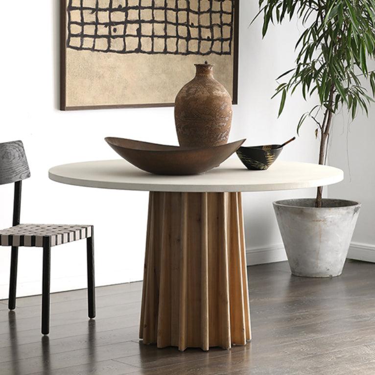 Baier Round Slate Dining Table