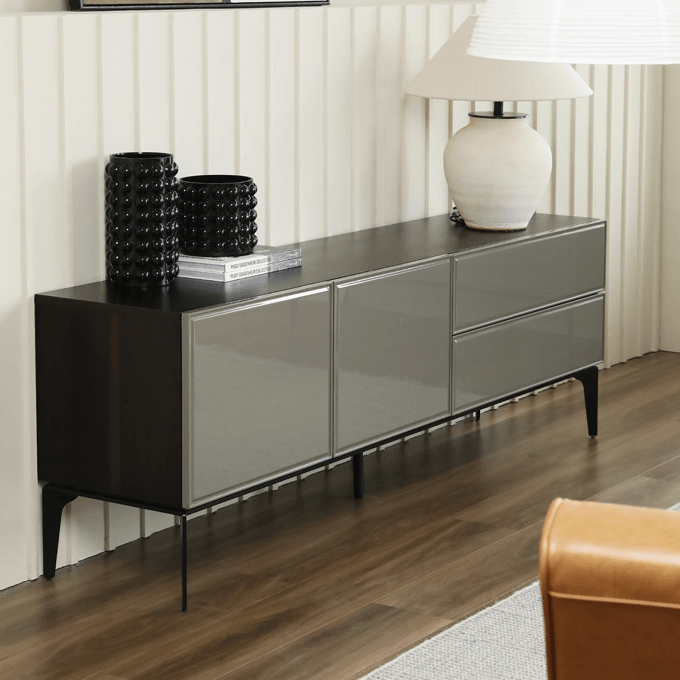 Beatrix Designer Wood TV Stand