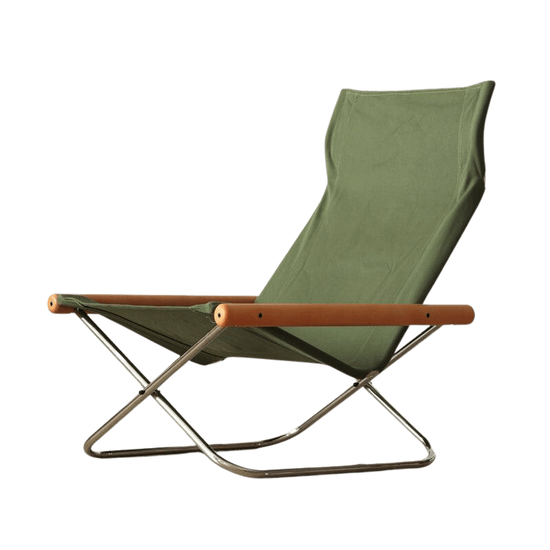 Belinda Canva Folding Lounger Chair