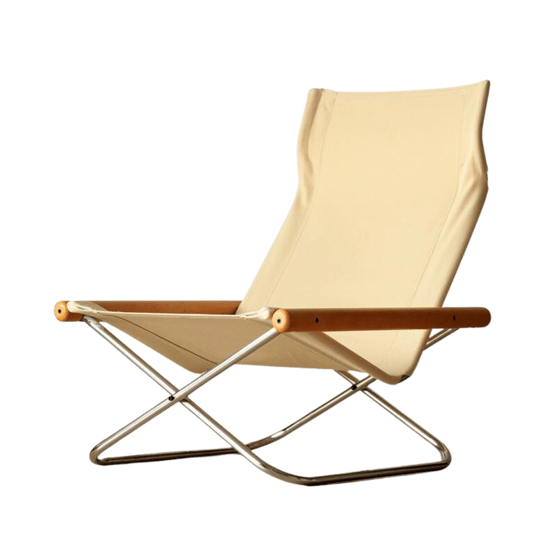 Belinda Canva Folding Lounger Chair