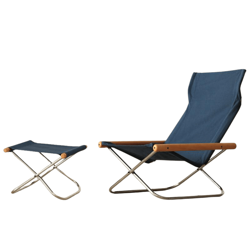 Belinda Canva Folding Lounger Chair