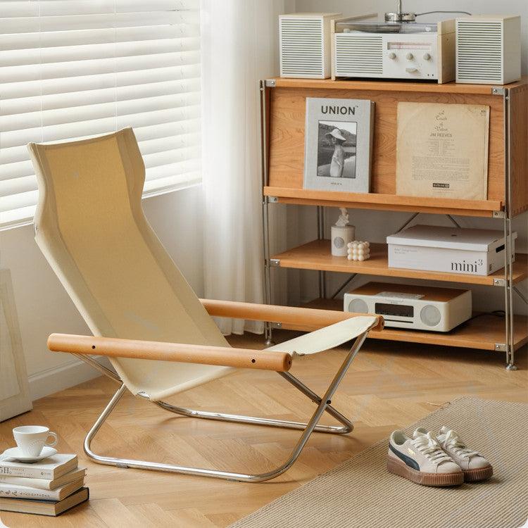 Belinda Canva Folding Lounger Chair