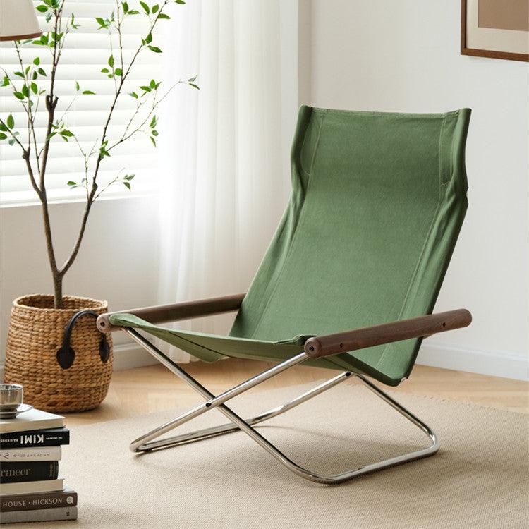 Belinda Canva Folding Lounger Chair