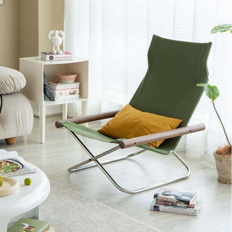 Belinda Canva Folding Lounger Chair