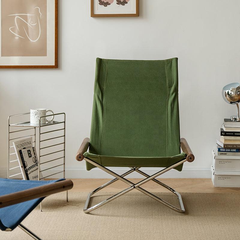 Belinda Canva Folding Lounger Chair