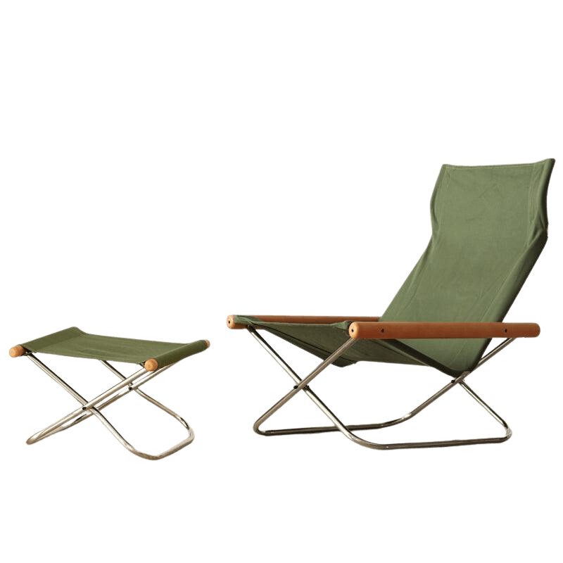 Belinda Canva Folding Lounger Chair