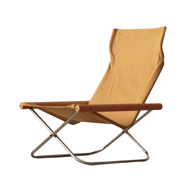 Belinda Canva Folding Lounger Chair