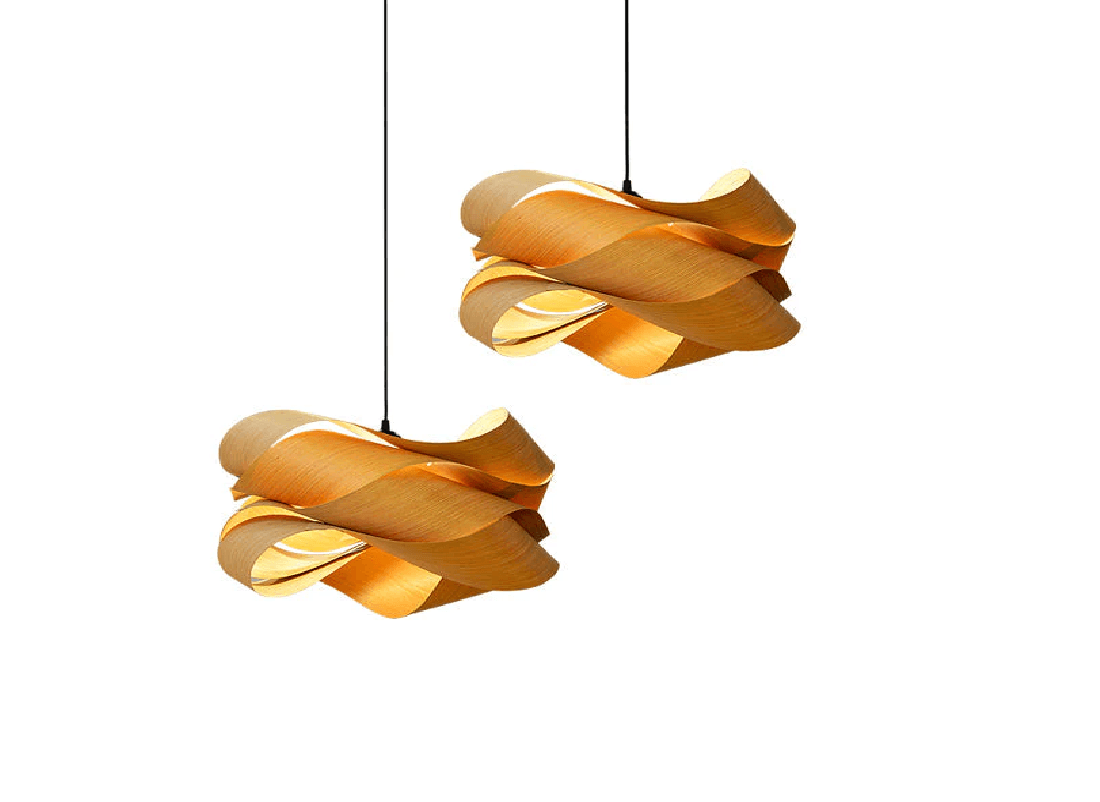 Bonita Pendant with Wood Accents