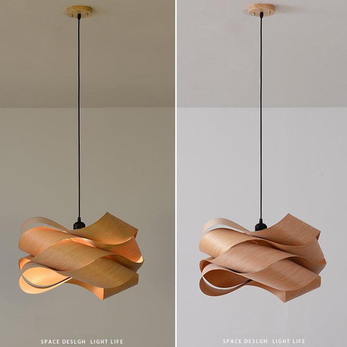 Bonita Pendant with Wood Accents