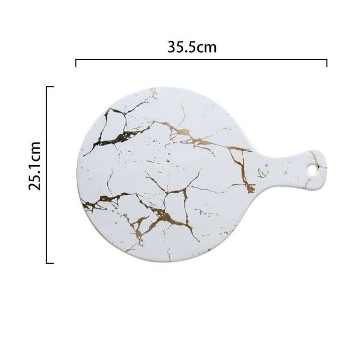 Camila Marble Ceramic Sushi Plate
