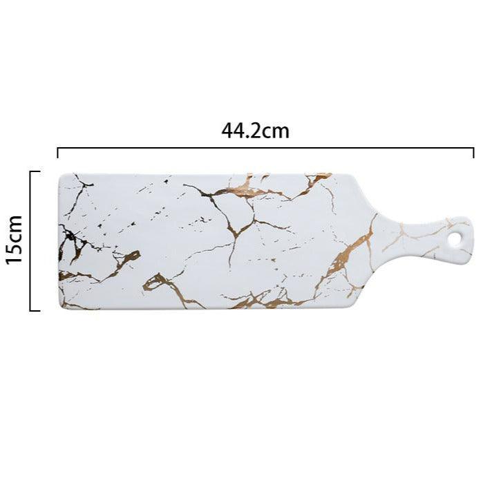 Camila Marble Ceramic Sushi Plate