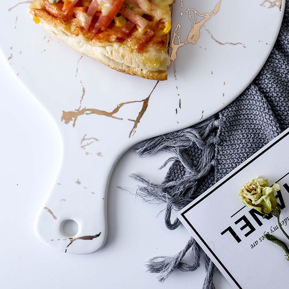 Camila Marble Ceramic Sushi Plate