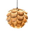 Darina Single Globe Pendant with Scale Accents