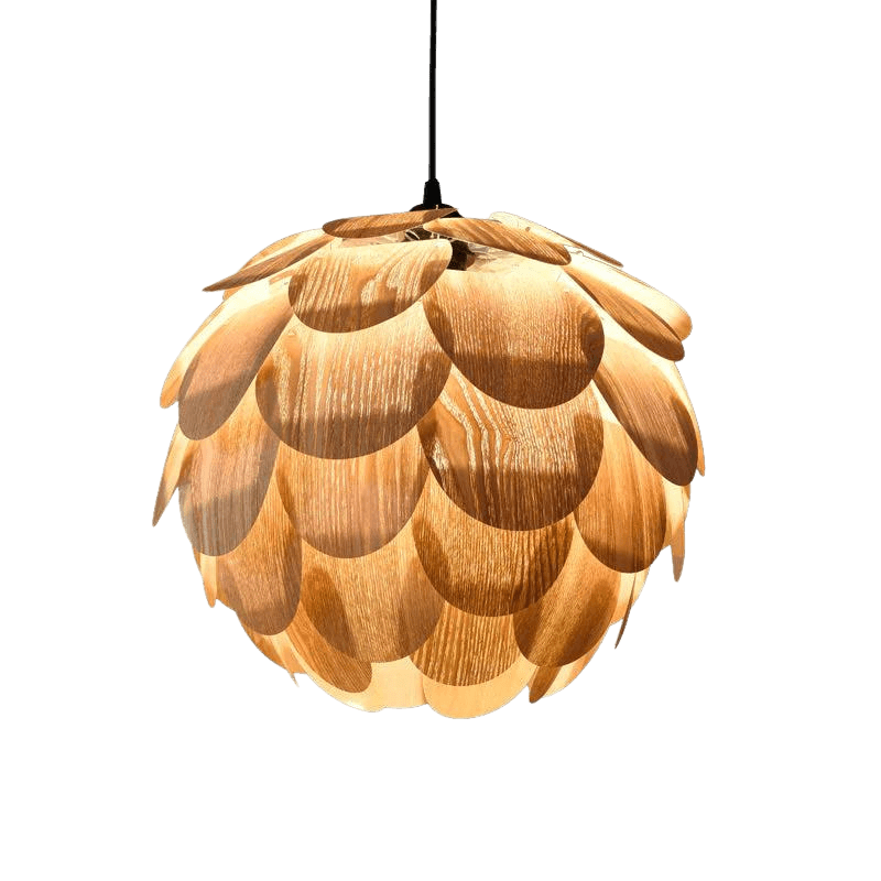 Darina Single Globe Pendant with Scale Accents