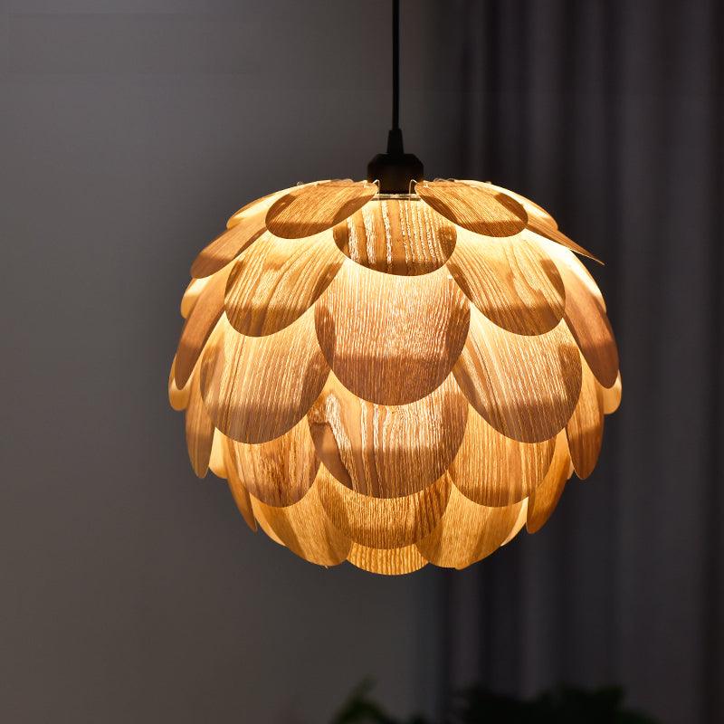 Darina Single Globe Pendant with Scale Accents
