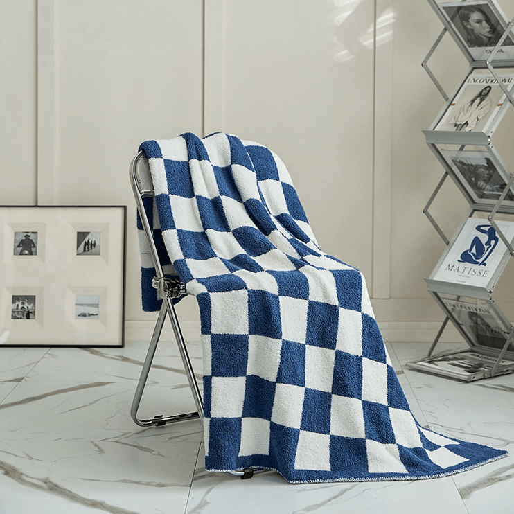 Deborah Checkerboard Throw Blanket