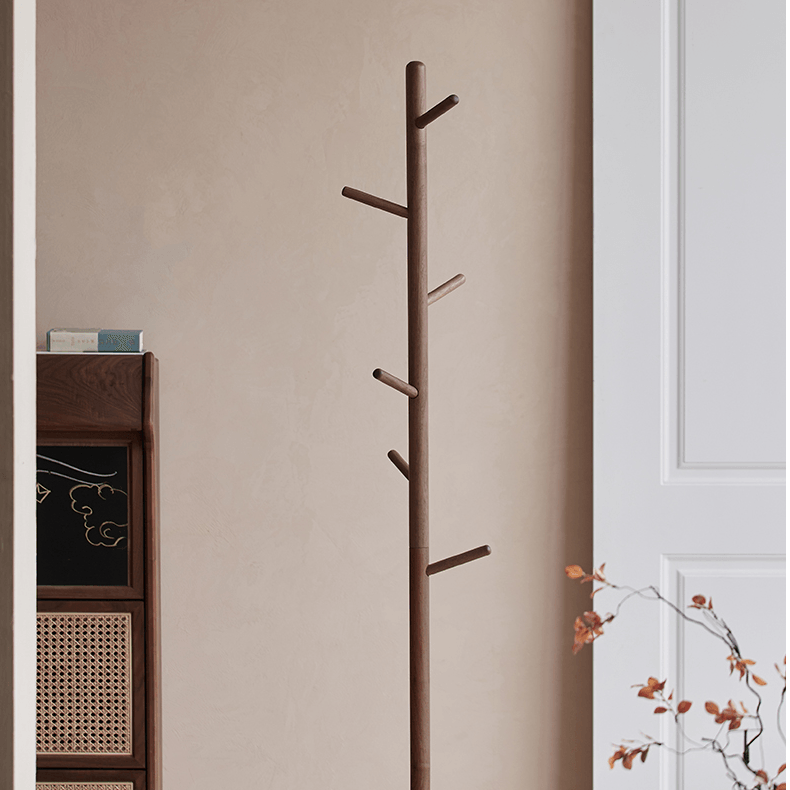 Dianna Freestanding Wood Coat Rack