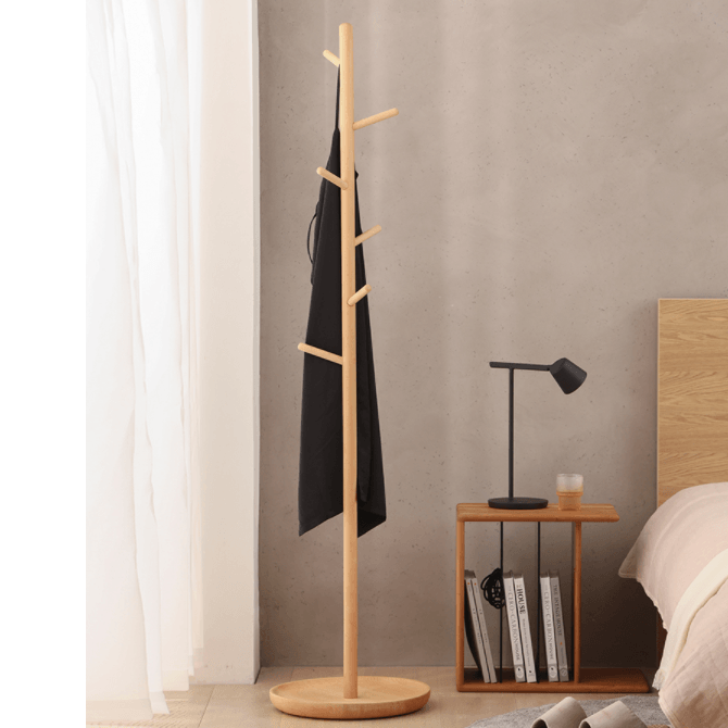 Dianna Freestanding Wood Coat Rack