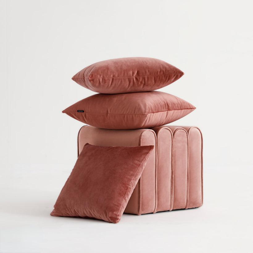 Dusty Rose Throw Pillow Cover & Insert