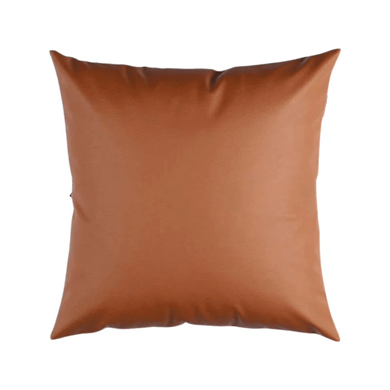 Earth tones Artificial Leather Pillow