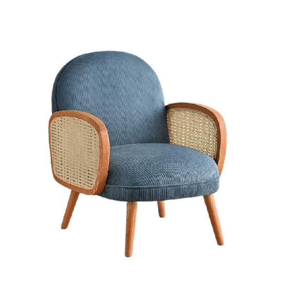Ela Rattan Arm Lounge Chair