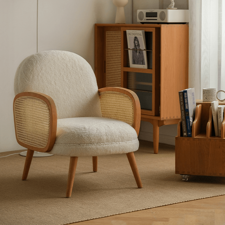 Ela Rattan Arm Lounge Chair
