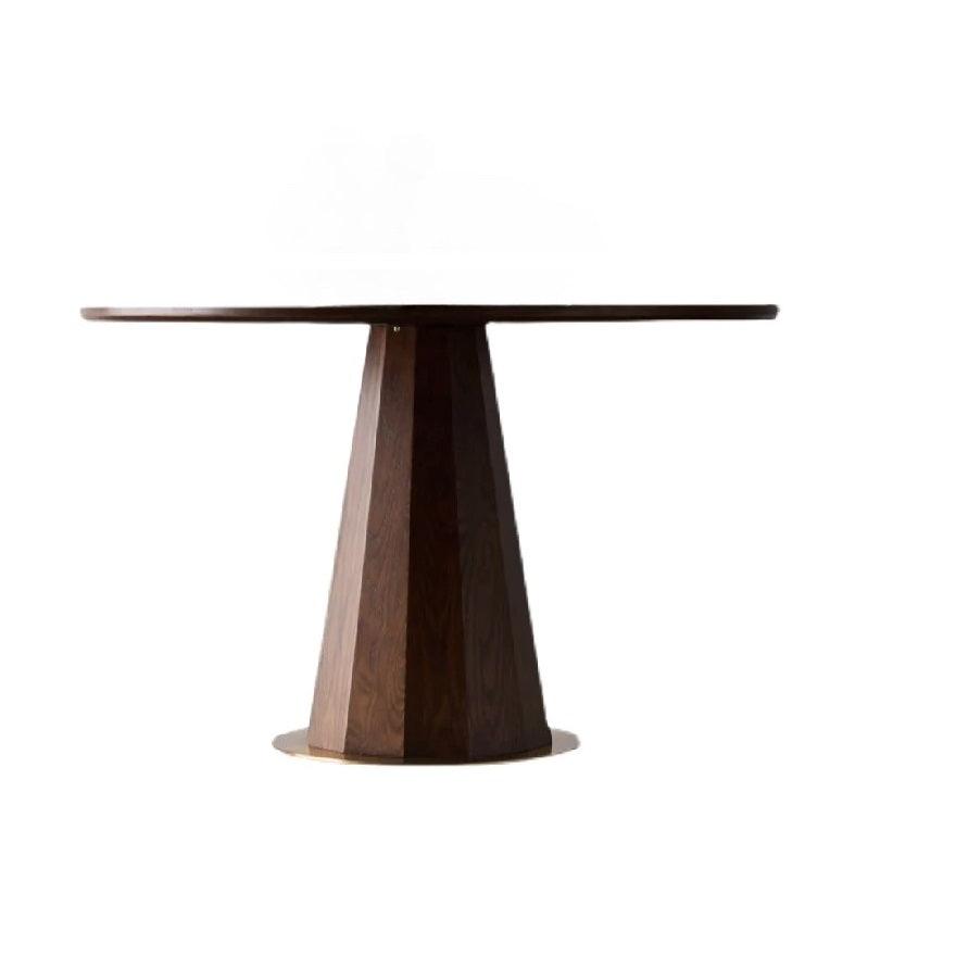 Emil Solid Wood Pedestal Dining Table