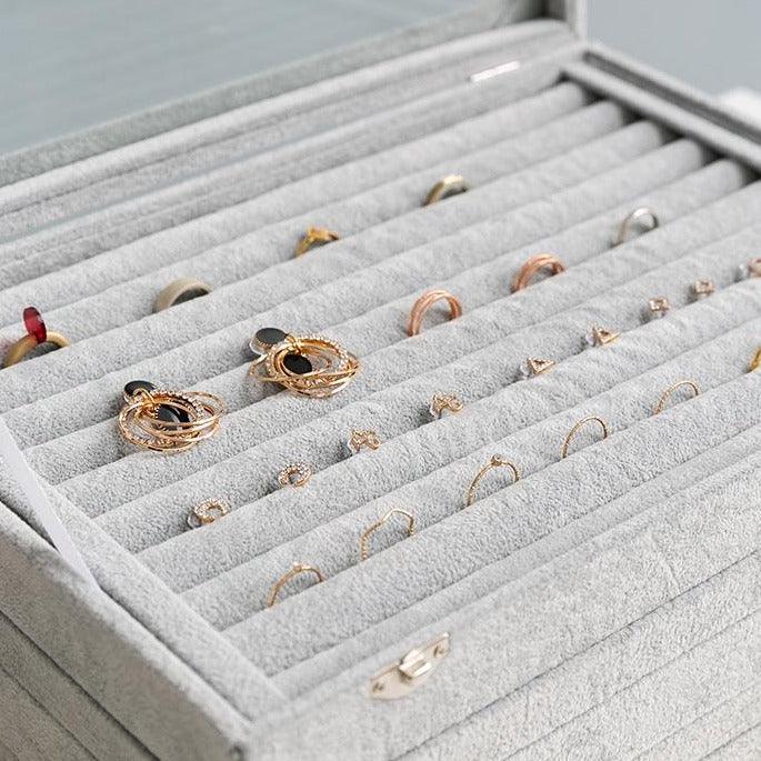 Faux Glass Top Jewelry Box