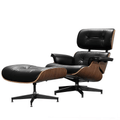Galina Leather Lounge Chair with Ottoman
