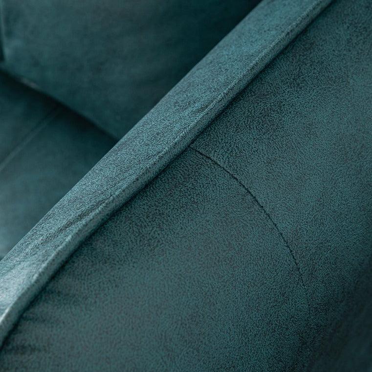 Gioele Faux Leather Square Arm Sofa