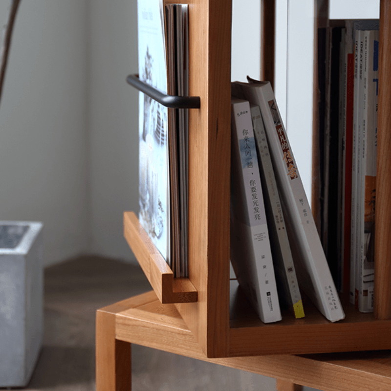 Gorana Rotating Wood Bookcase