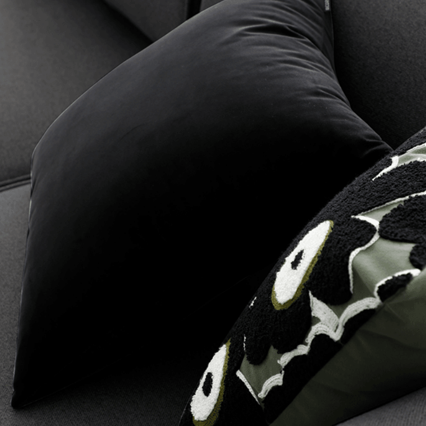 Grey Album Throw Pillow Cover & Insert