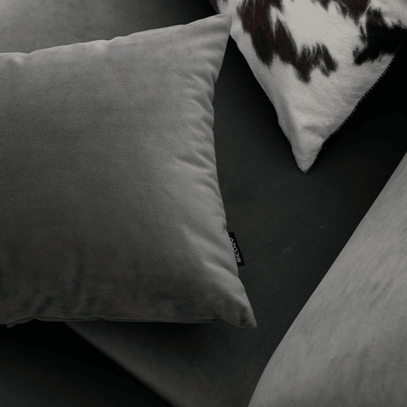 Grey Album Throw Pillow Cover & Insert