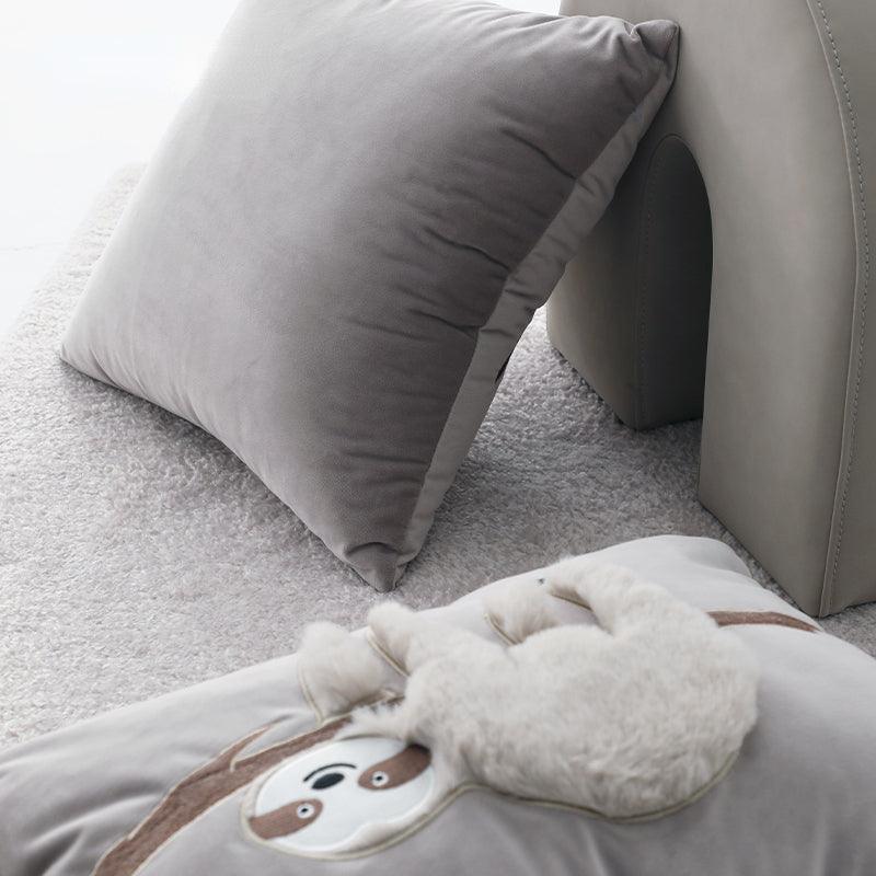 Grey Album Throw Pillow Cover & Insert
