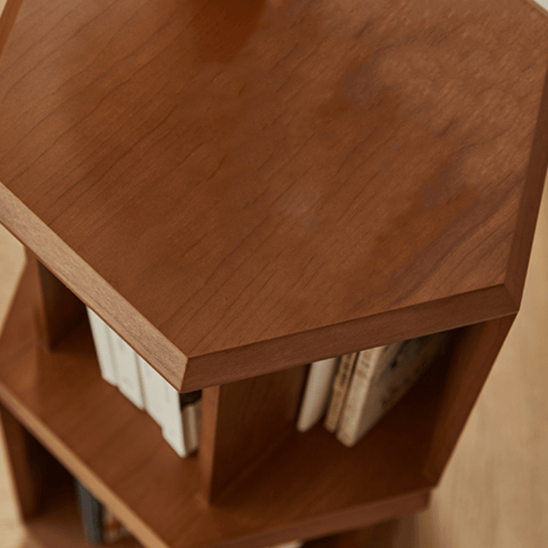 Janne Revolving Geometric Bookcase