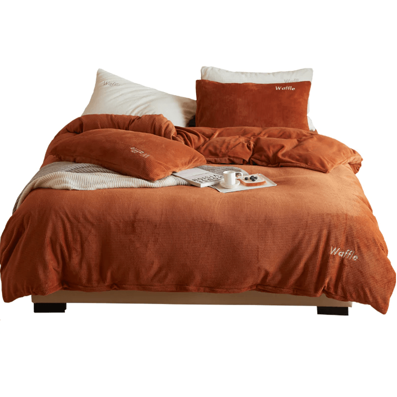 Janusz Coral Velvet Sheet Set