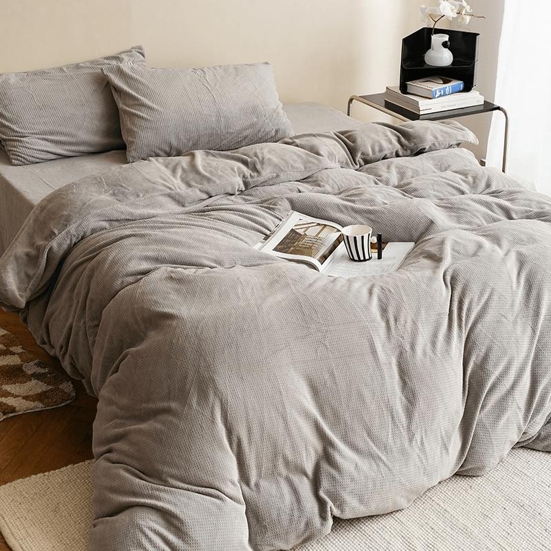 Janusz Coral Velvet Sheet Set