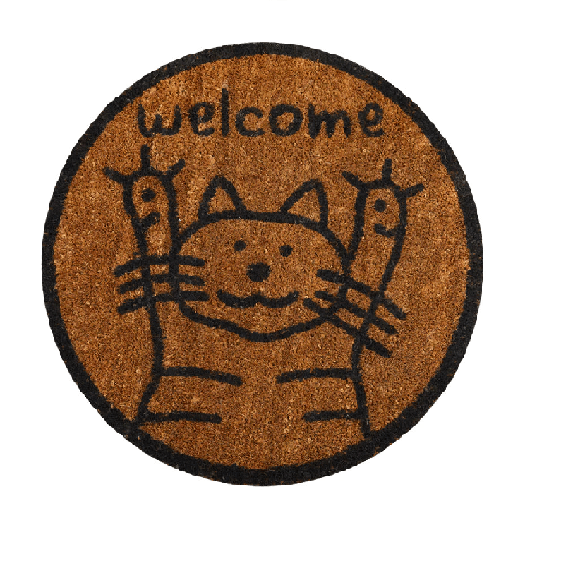 Jeanne Natural Coco Non-Slip Door Mat