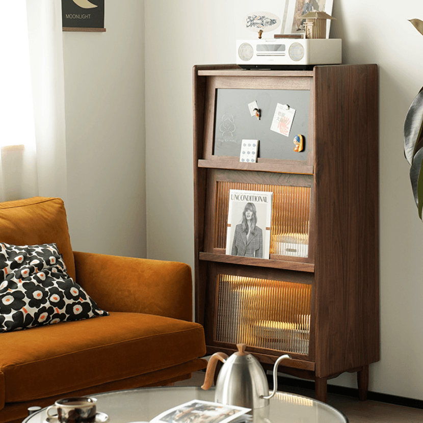 Kalman Wood Bookcase & Cabinet