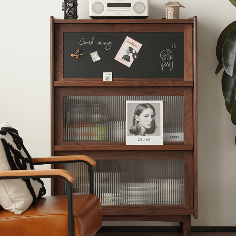 Kalman Wood Bookcase & Cabinet