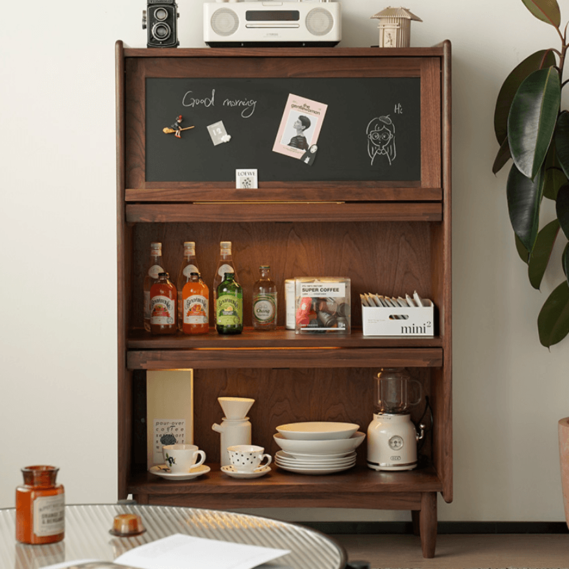 Kalman Wood Bookcase & Cabinet