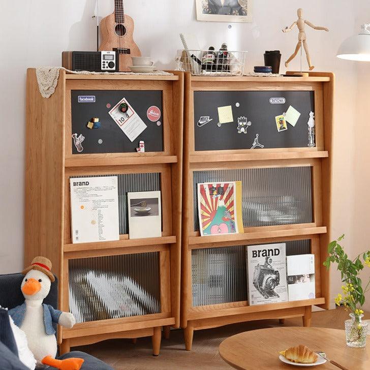 Kalman Wood Bookcase & Cabinet