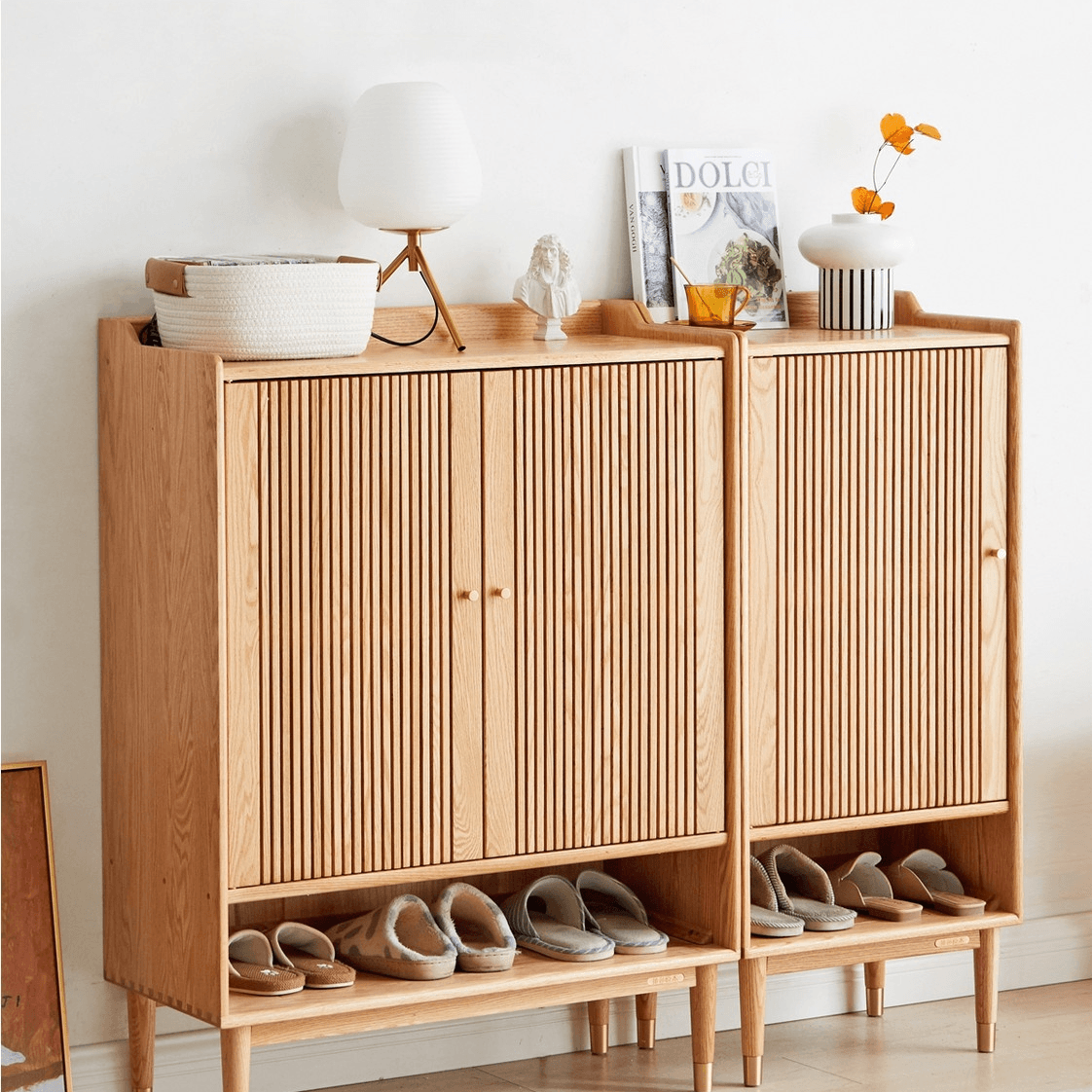 Lauren Solid Wood Shoe Cabinet