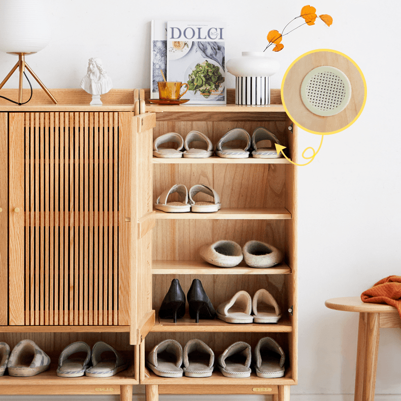 Lauren Solid Wood Shoe Cabinet